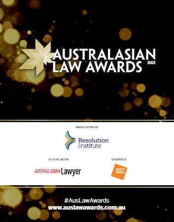 Australasian Law Awards 2021 Excellence Awardees