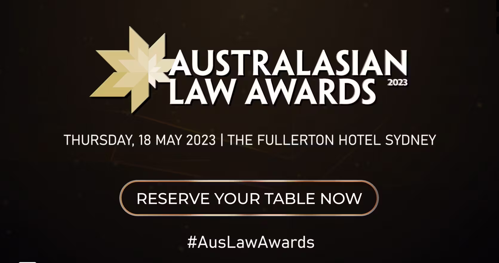 Join us for an unforgettable night at the Australasian Law Awards 2023