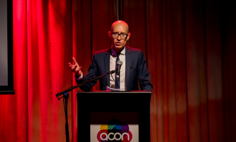 Dowson Turco participates in ACON Love Social event for LGBTQ+ elders