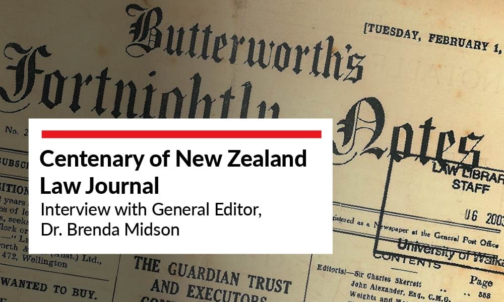 NZ Law Journal reflects on fast-approaching centenary
