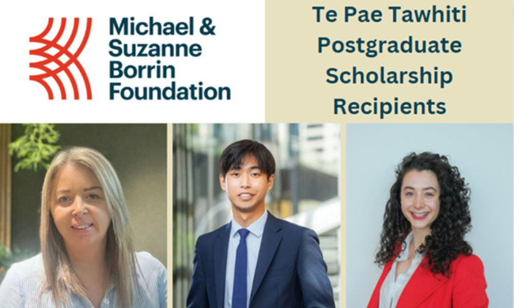 Borrin Foundation announces first-ever Te Pae Tawhiti Scholarship awardees