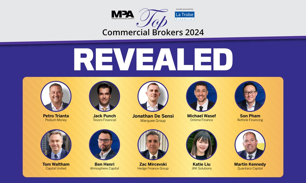 Revealed – Australia’s top commercial mortgage brokers of 2024