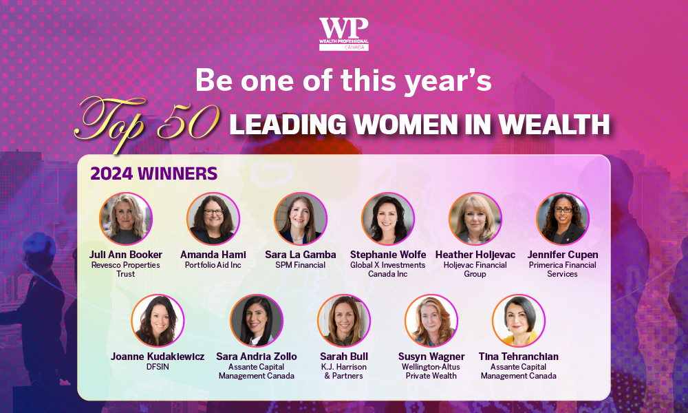  Nominate a standout woman in wealth management before entries close