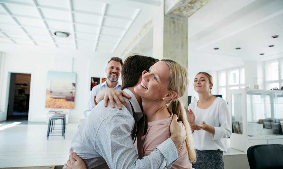 Should your workplace ban hugs?