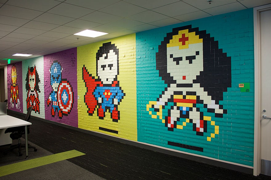 Lighter Side: 8,000 Post-It notes and an incredible office make-over