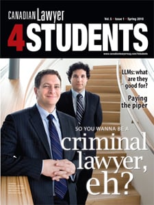So you wanna be a criminal lawyer, eh?