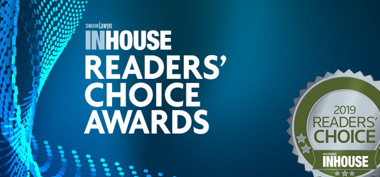 2019 Canadian Lawyer InHouse Readers' Choice Awards