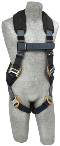 Harness strap with ergonomic pad