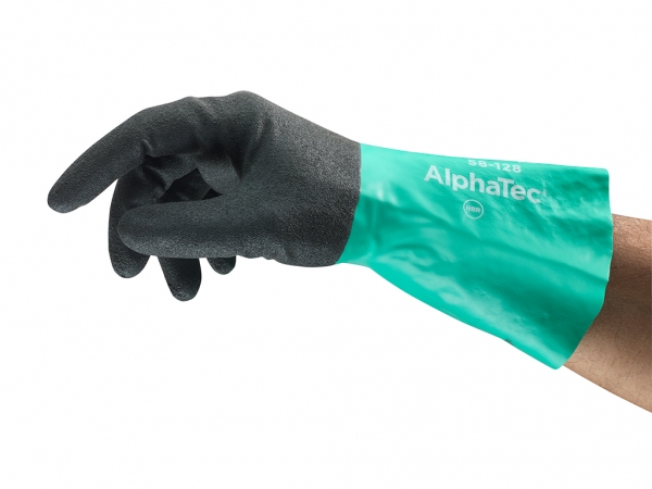 Ergonomic certified chemical glove
