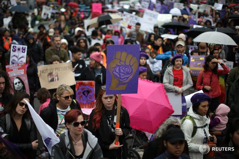 Women in U.S. plan to stay off the job, rally in anti-Trump protests