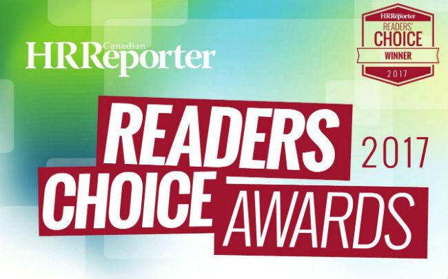Winners of Canadian HR Reporter's 2017 Readers' Choice Awards announced