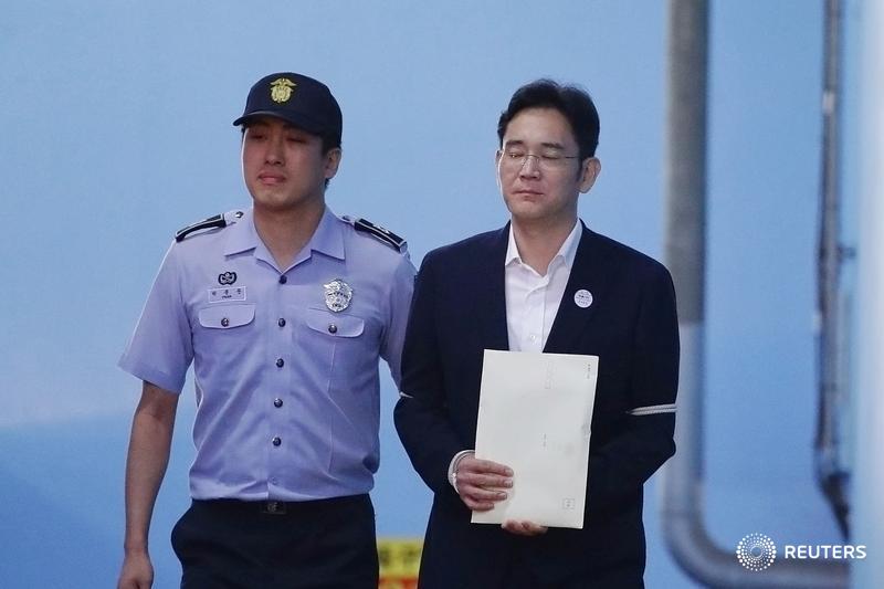 Samsung leader Jay Y. Lee given 5-year jail sentence for bribery
