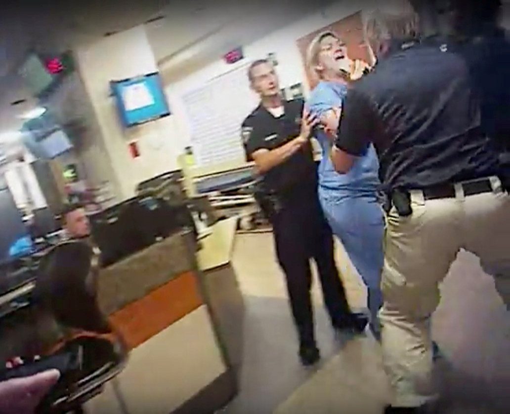 Utah police lieutenant demoted over arrest of nurse over blood draw