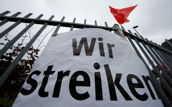 German industrial workers start 24-hour strikes over pay, hours