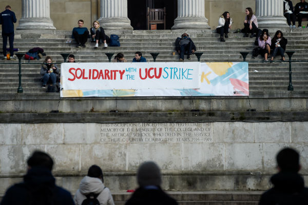 British lecturers go on strike over pension changes