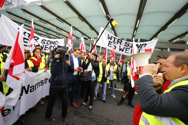 Hundreds of flights canceled in Germany as airports hit by strikes