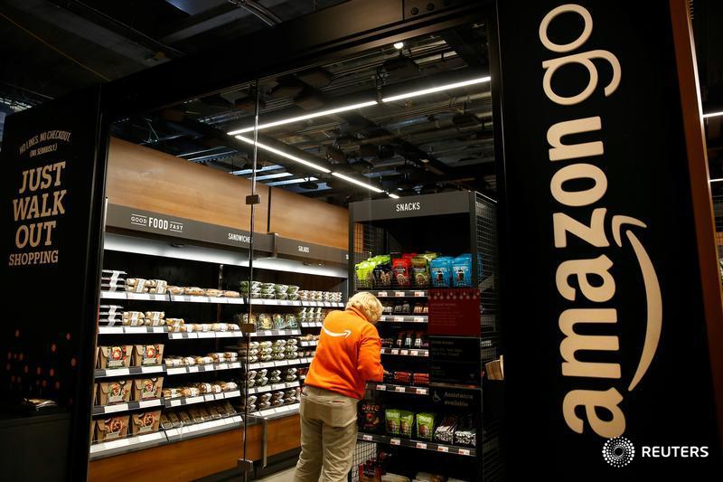 Amazon aims at office workers with compact cashier-less food store
