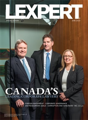 Lexpert publishes Corporate special edition in Globe and Mail’s Report on Business