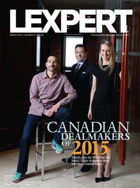 Winners of the Canadian Dealmakers of 2015 Awards
