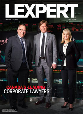 Lexpert publishes 2018 Corporate special edition in Globe and Mail’s Report on Business