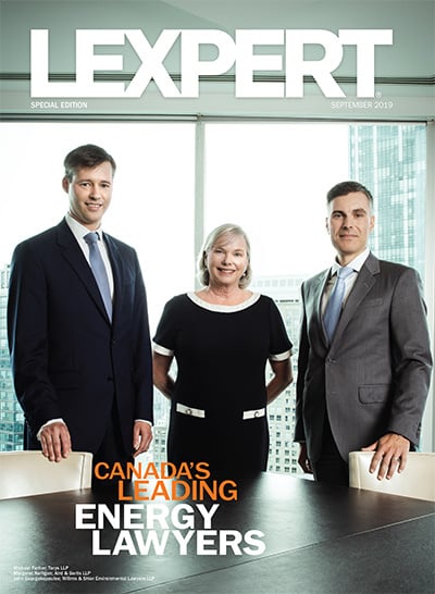 Lexpert publishes 2019 Special Edition on Energy in the Globe and Mail’s Report on Business Magazine