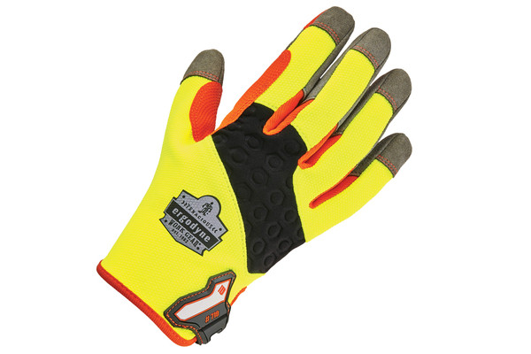 Hi-vis trades gloves