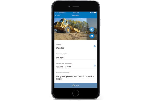 Reporting app for workers