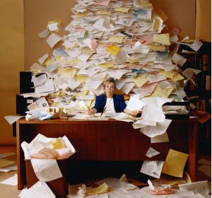 Messy desks may boost workplace efficiency