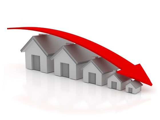 House sale volumes drop