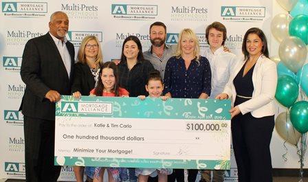 Mortgage Alliance gives away $100,000 to a lucky family from Kingston!