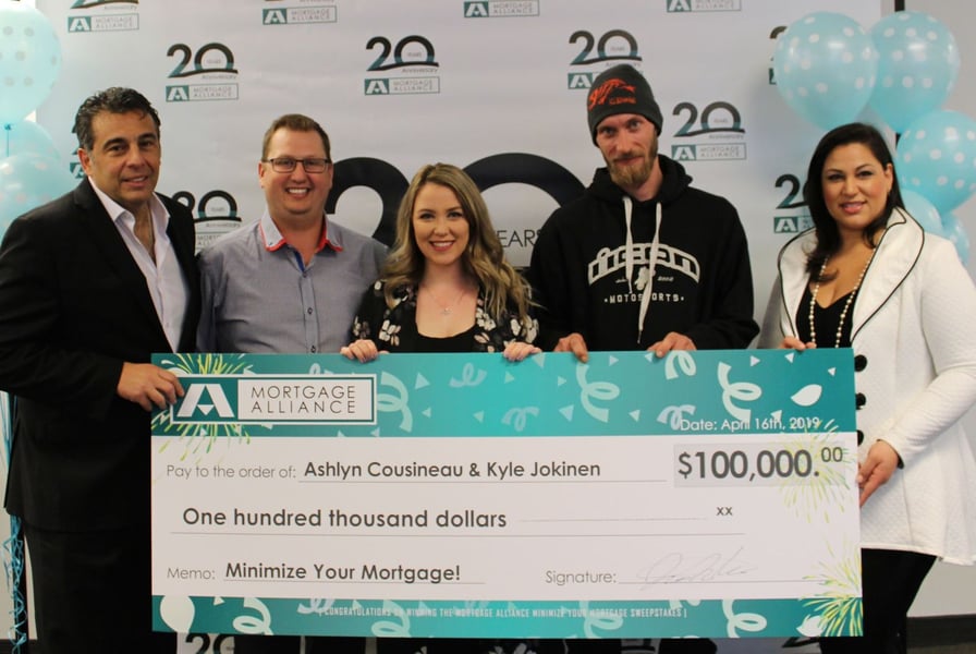 It pays to use the RightBroker®. Mortgage Alliance awards $100,000 to a lucky couple from Sudbury!