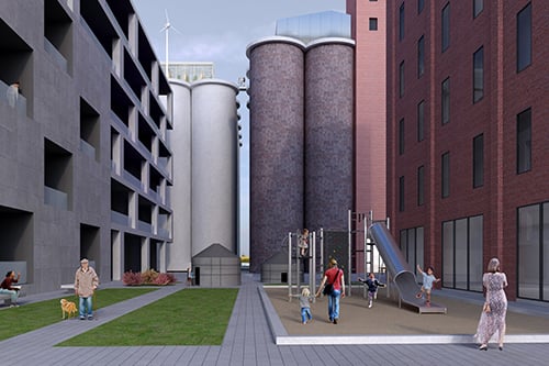 Dueling multifamily proposals offered for Montreal’s Canada Malting site