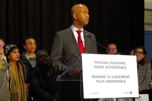 Provincial and federal governments sign Canada's first housing benefit