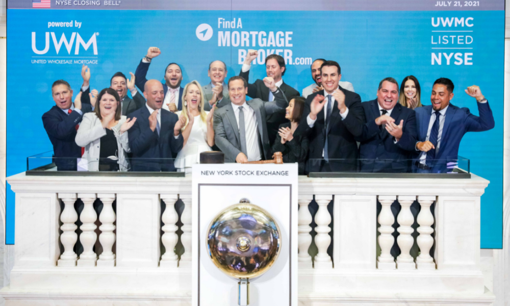 Photos as UWM commemorates National Mortgage Brokers Day by ringing NYSE bell