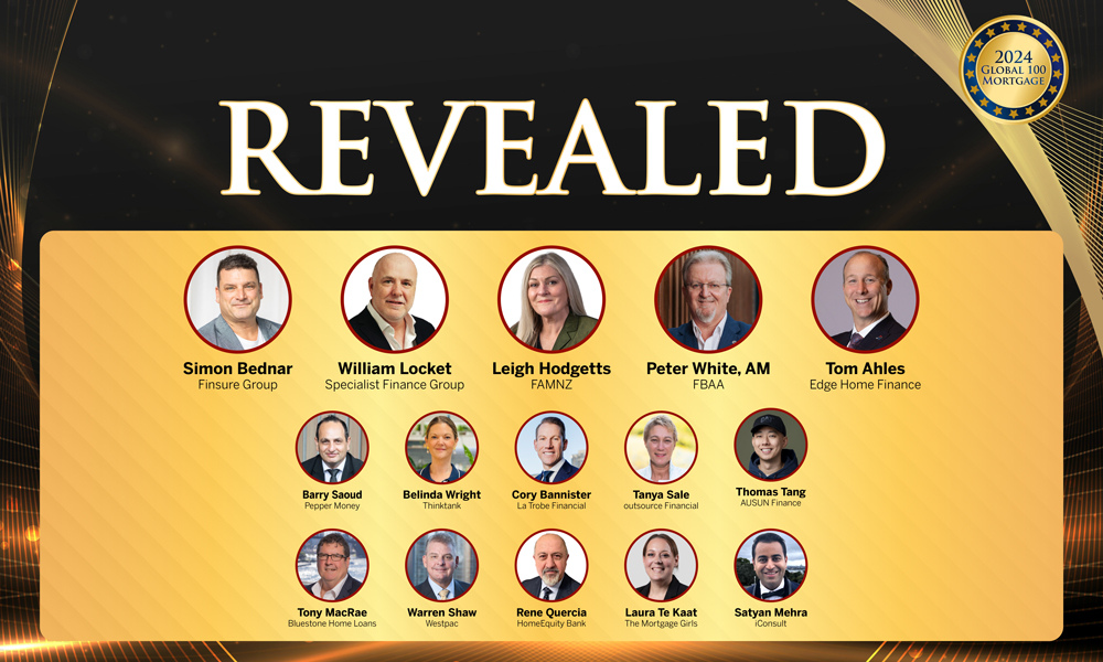 Revealed – top 100 mortgage professionals across the globe for 2024