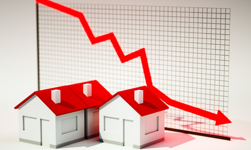 Canadian housing starts activity falls again