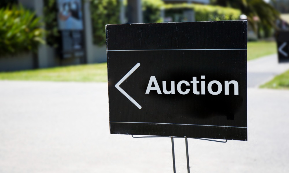 Auction activity spikes before OCR announcement