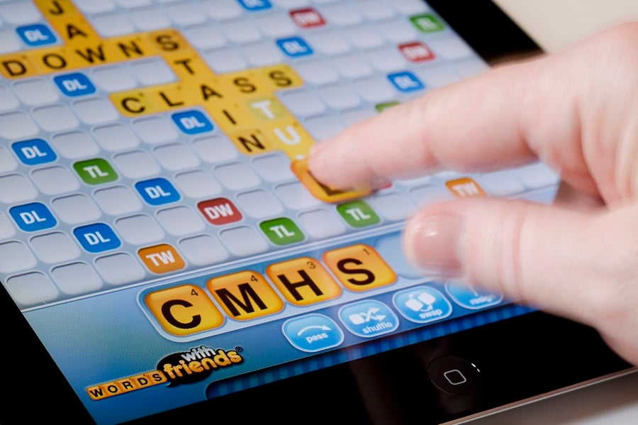 Playing Words With Friends at work. OK or not?