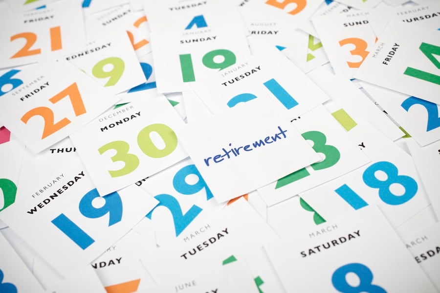 Key 2016 dates for retired clients