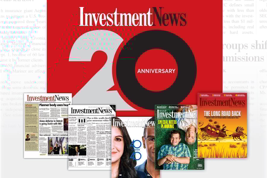 InvestmentNews turns 20: A young industry evolves, as does our coverage