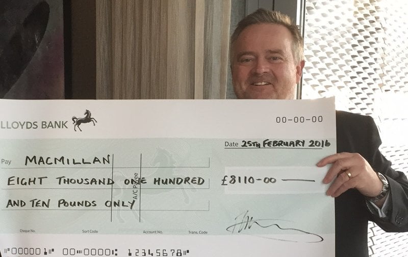 Stonebridge raises £8,000 for Macmillan Cancer Support