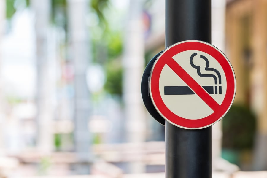 Areas with fewest smokers have highest property prices