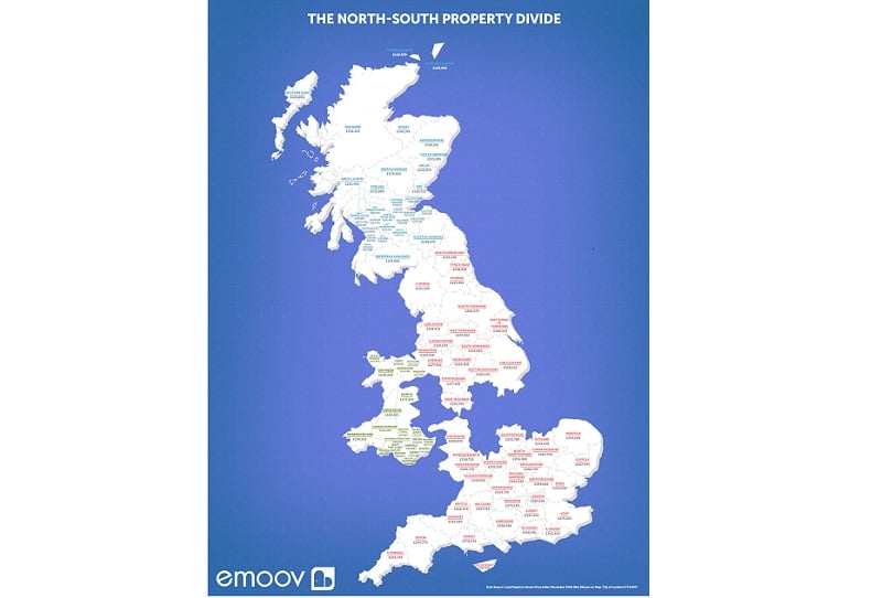 North/south divide in owner occupation