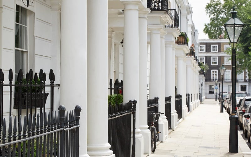Kensington and Chelsea see the lowest house price growth