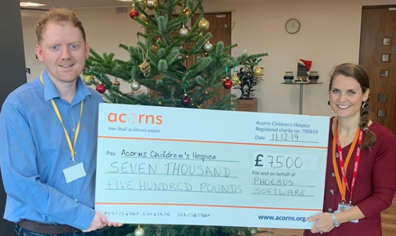 Phoebus Software donates more than £10,000 to local charities