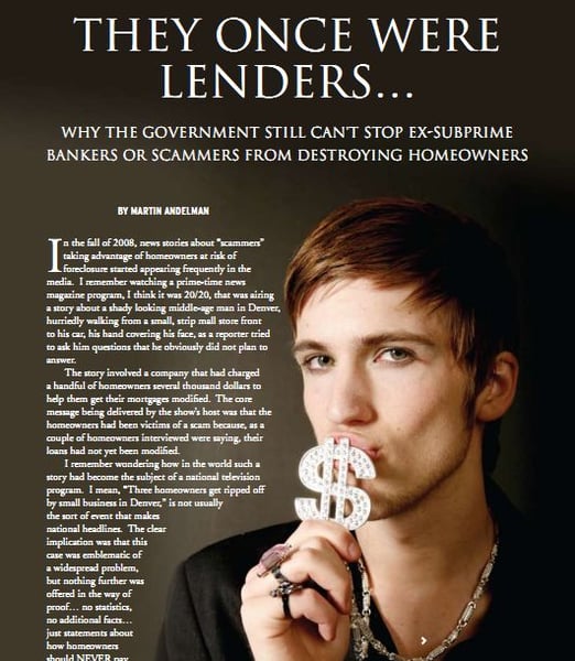 They Once Were Lenders…