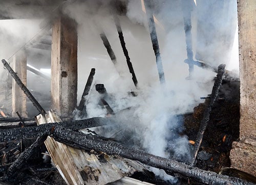 House fire leaves renter with nothing but ashes