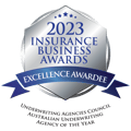 2023 IBAA23 Excellence Awardee Medal - UAC Australian Underwriting Agency of the Year