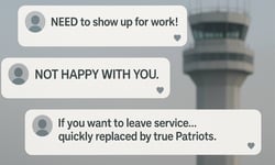 'REPORT TO WORK IMMEDIATELY': People management Trump style