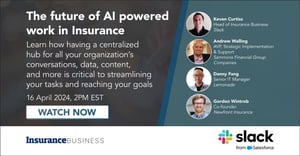 The future of AI powered work in Insurance